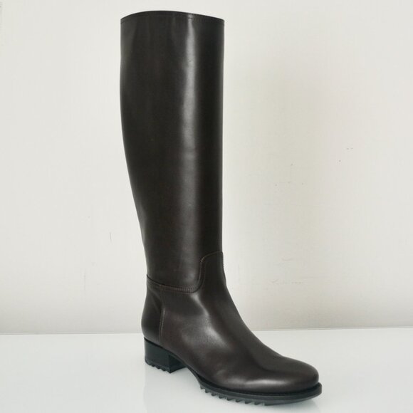 NIBAUTHENTIC BOTTEGA VENETA LEATHER RIDING BOOTS